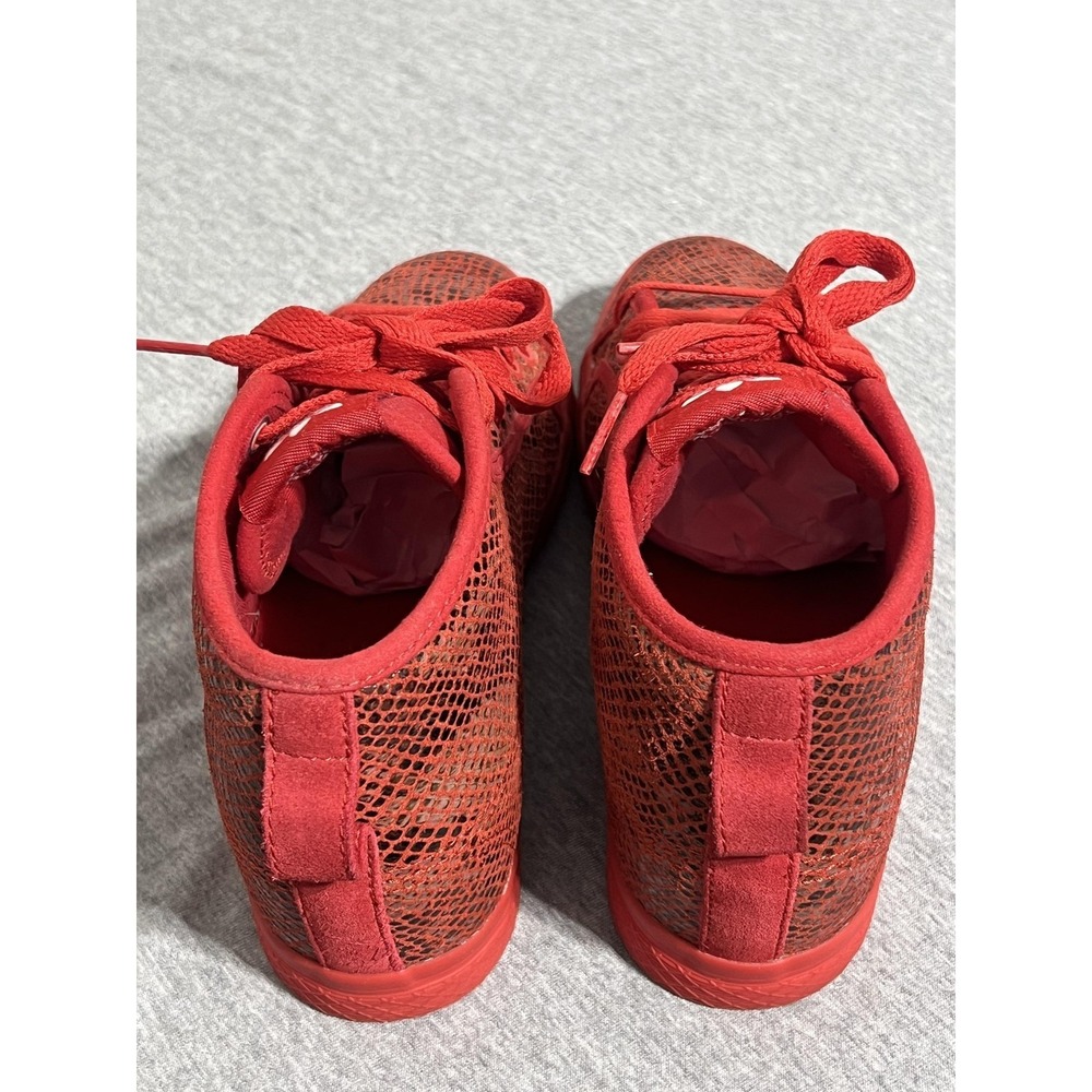 Adidas Shoes Womens Size 7 Red Snake Print High Top Sneakers Honey Mid Wedge - Picture 7 of 13